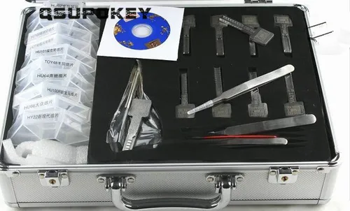 Imagen 2 del producto Original honesto 10 en 1 herramienta de cerrajería automática moldes para llaves de coche para duplicar perfiles de llaves HU66 HU92 HY22 HU101 HU100 HON6