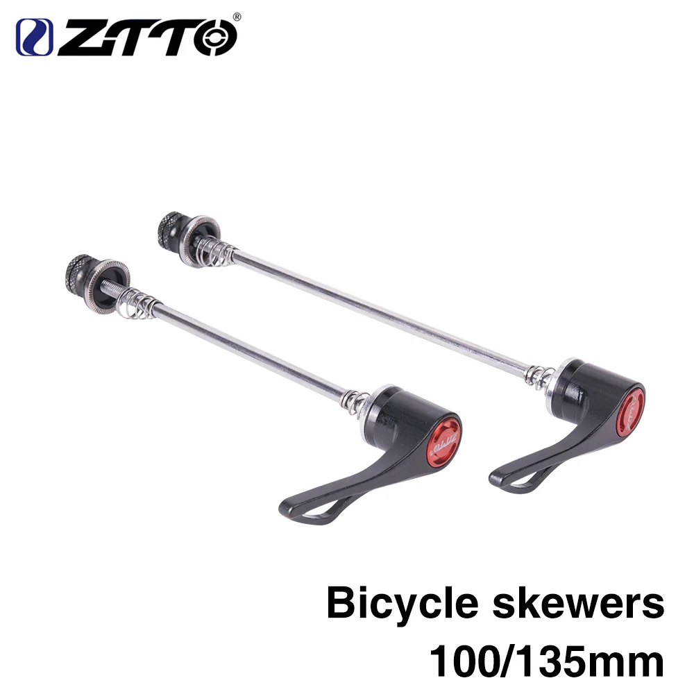 ZTTO 1 Pair Reliable Axle Bicycle Parts MTB Road Bike Bicycle Screw Skewers 9MM 5MM Quick Release Skewer 100 135 Reliable Axle