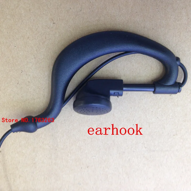 earhook  headphone Clamp collar  Big PTT 2pins M plug for motorola gp88s,gp88,gp3188 cp040 HYT tc500s tc700 etc walkei talkie