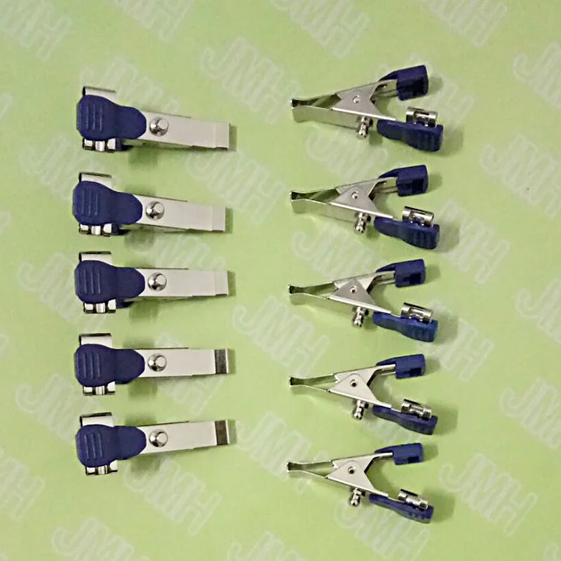 

10pcs ECG alligator style clip electrode Multi function Veterinary EKG electrode for Animal ECG leadwire