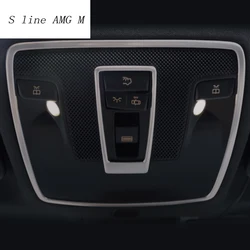 Car Styling Reading lamp frame decorative covers dome light trim sticker for Mercedes Benz GLA CLA A class C117 X156 Accessories
