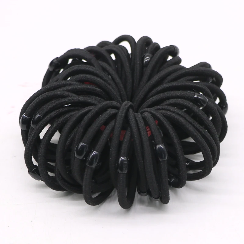 Elastic Hair Rope Headband for Women Girls Children Black Rubber Bands Ponytail Hair Accessories Rings Headdress Gum Hairbands