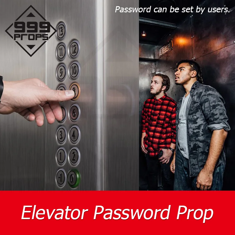 Elevator prop live escape room game elevator prop input correct password to unlock room escape devices