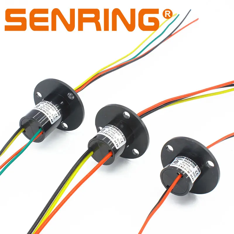 High Current Wind Power Slip Ring 2/3/4/6/8/12 Wires of Dia. 22mm for 5A/10A Current Capsule Sliprings Rotary Unions