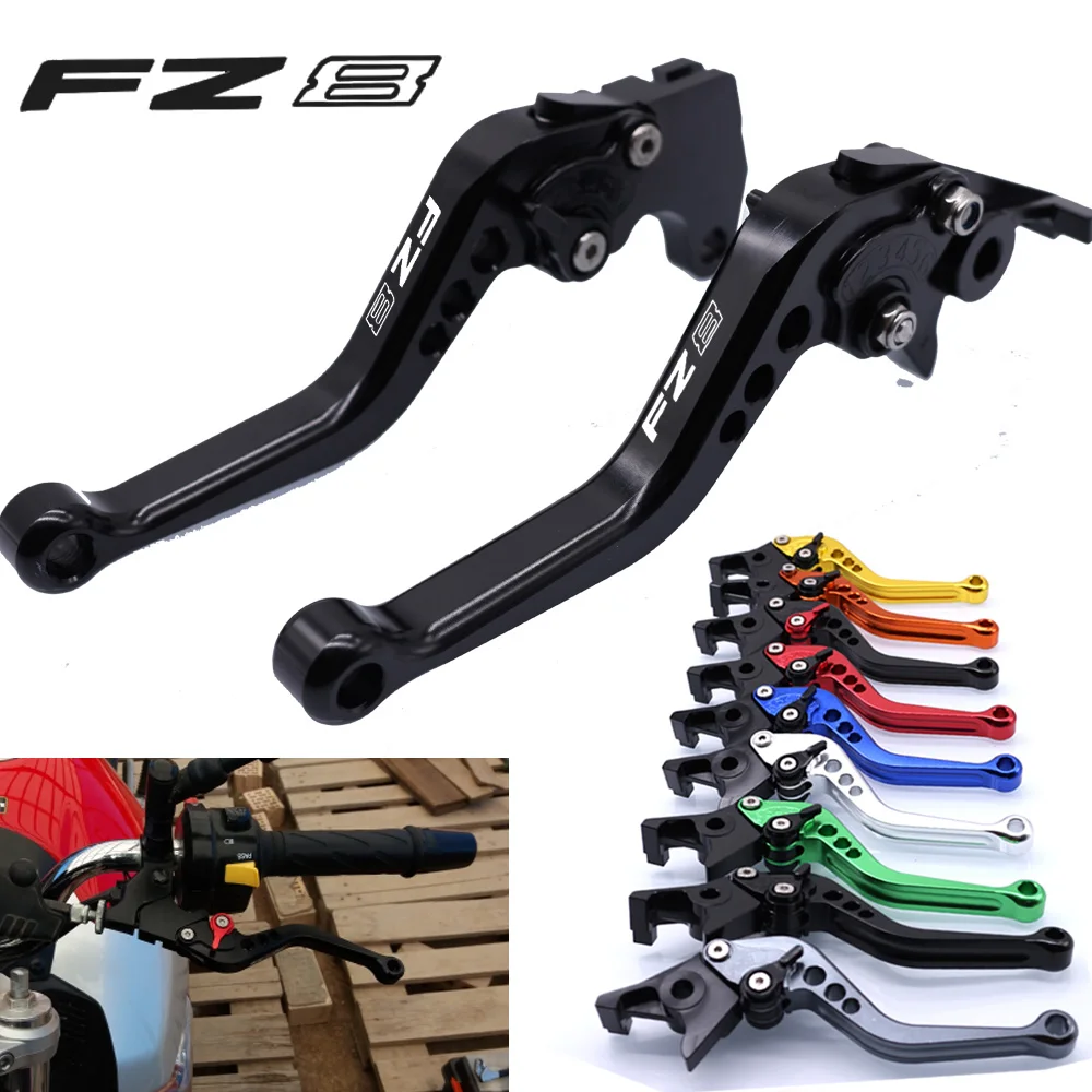 

For Yamaha FZ8 2011-2015 2012 2013 2014 Motorcycle Accessories CNC Short Brake Clutch Levers LOGO FZ8