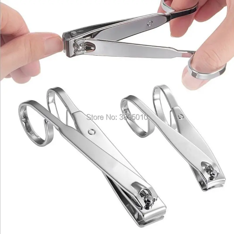 Stainless Steel Cuticle Nipper Cutter Curved Straight Finger Toe Nail Clippers Scissors Manicure Pedicure Steel Trimmer F1144