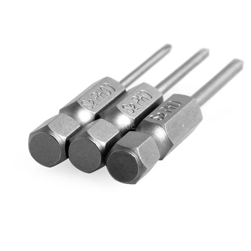 12Pcs 50mm 1/4 Inch Hex Shank Magnetic Phillips Cross Screwdriver Bits A25 dropshipping