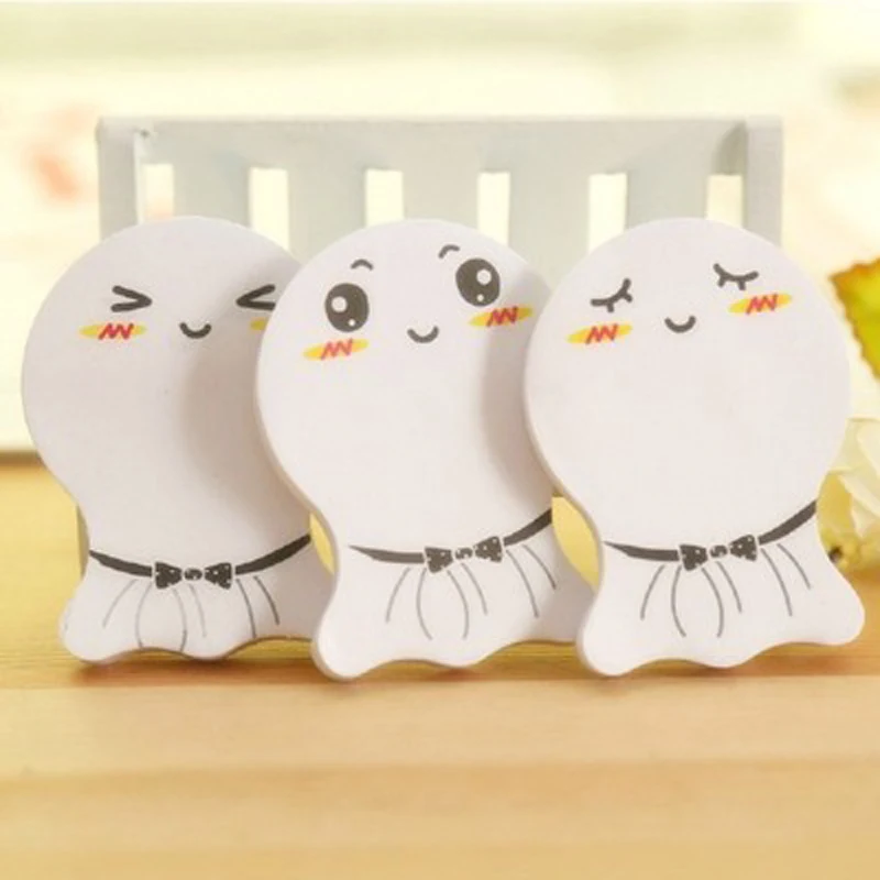 3/pcs Cute Sunny Doll N Times Sticky Notes Memo Pad Paper Sticker Gift Cartoon message Wall stickers Fridge Magnets