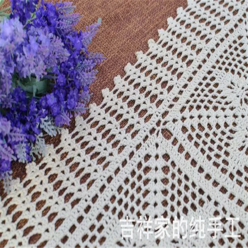 2018 new fashion  cotton crochet lace table runner for wedding lace runners tablecloth cover towel crochet runner for home decor