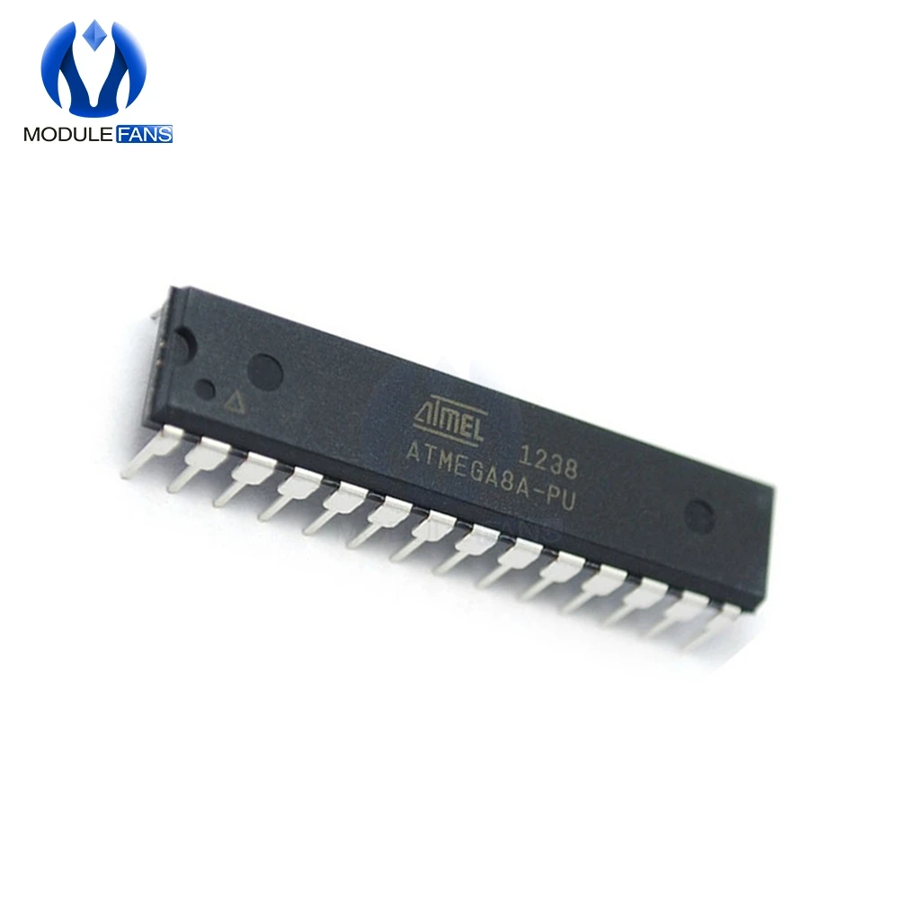 ATMEGA8A-PU ATMEGA8A MEGA8A DIP-28 8 بت مع 8K بايت في النظام برمجة فلاش ATMEGA8 DIP الأصلي 28P 28pin #3