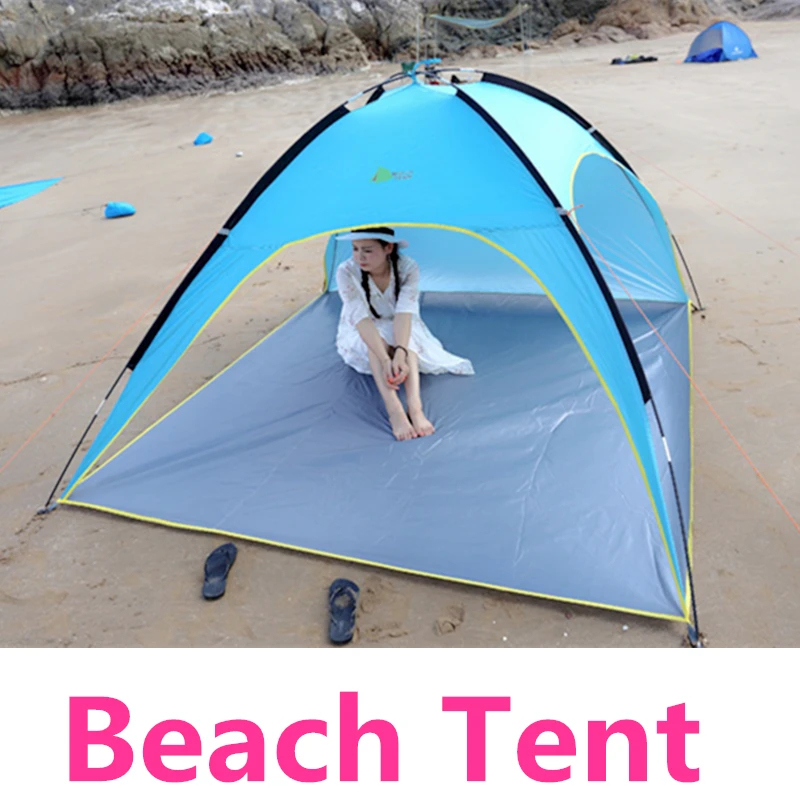 Portable Beach Tent Sun Shade Fishing Shelter Tents Quick Automatic Opening Summer Beach Tent UV Protection Fishing Tent