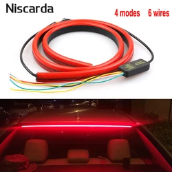 Niscarda 3rd Third Additional Brake Light Bar Rear Tail Red Strip Multifunction High Mount Reverse Stop Signal Warning Lamp