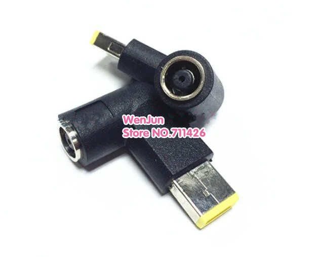 90 Degree Angled DC 7.4*5.0mm DC Jack to Charger Power Adapter For Lenovo ThinkPad / Dell --2pcs/lot