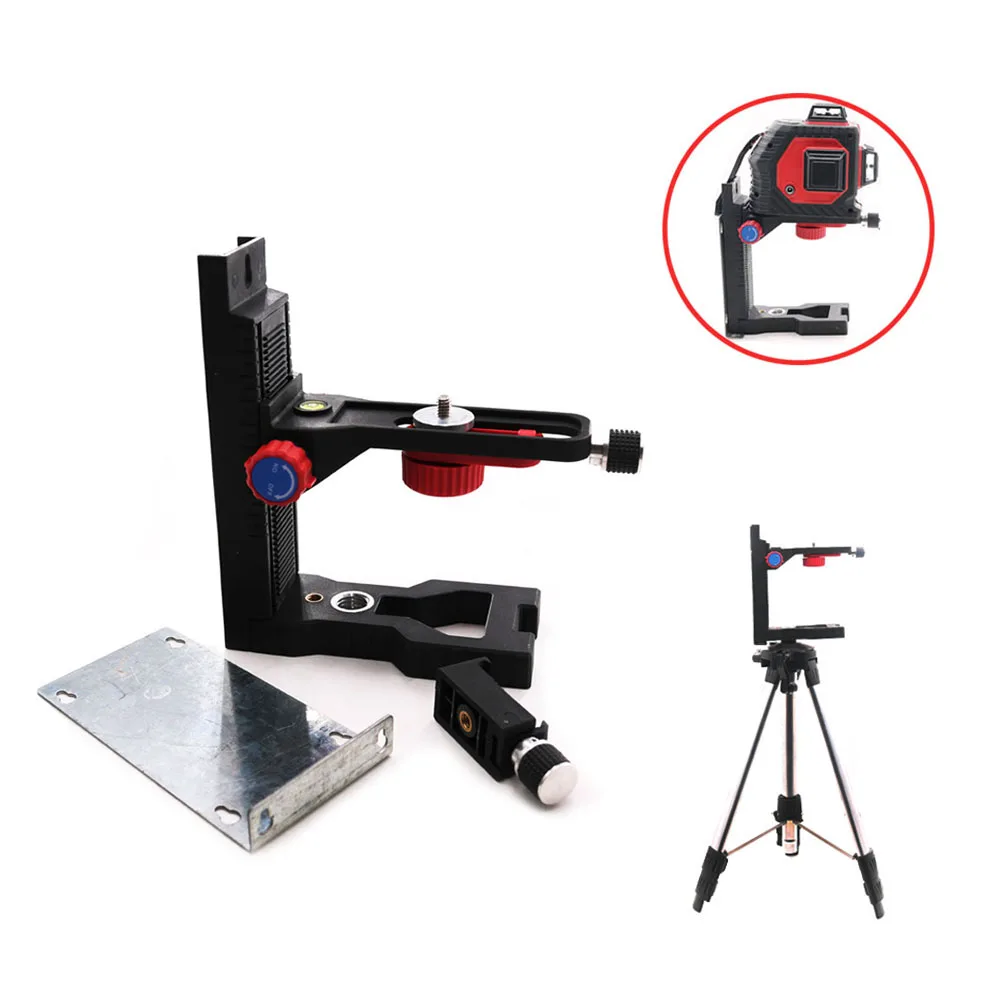 Support mural magnétique, niveau laser réglable, Interface de support mural, support d'instruments horizontal