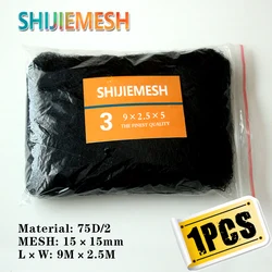 High Quality 9M x 2.5M 15mm Bird Catch Polyester 75D/2 Anti Bird Mist Net 1pcs