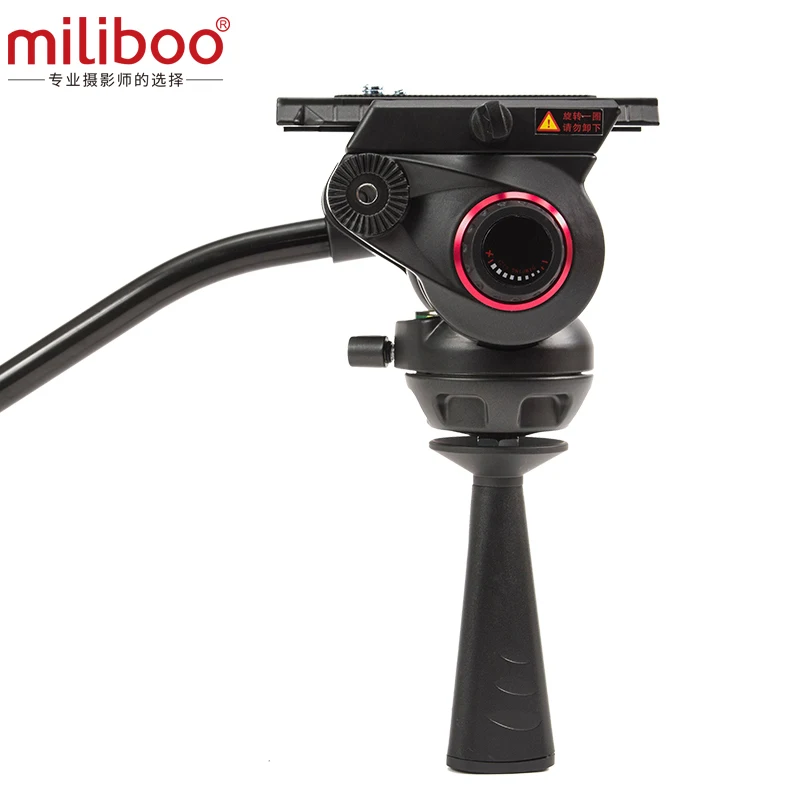 miliboo MTT609A Bola de cabeza hidráulica profesional resistente DSLR/trípode de cámara/soporte/soporte/soporte para carga de vídeo 15 kg máx.