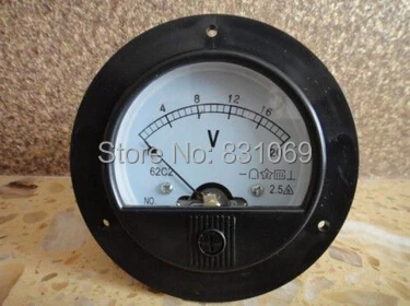 

1Pcs 62C2 DC 0~20V Round Analog Volt Panel Meter Brand New