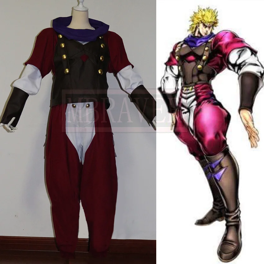 Eyes of Heaven Dio Brando Halloween Christmas Party Uniform Cosplay Costume Customize Any Size