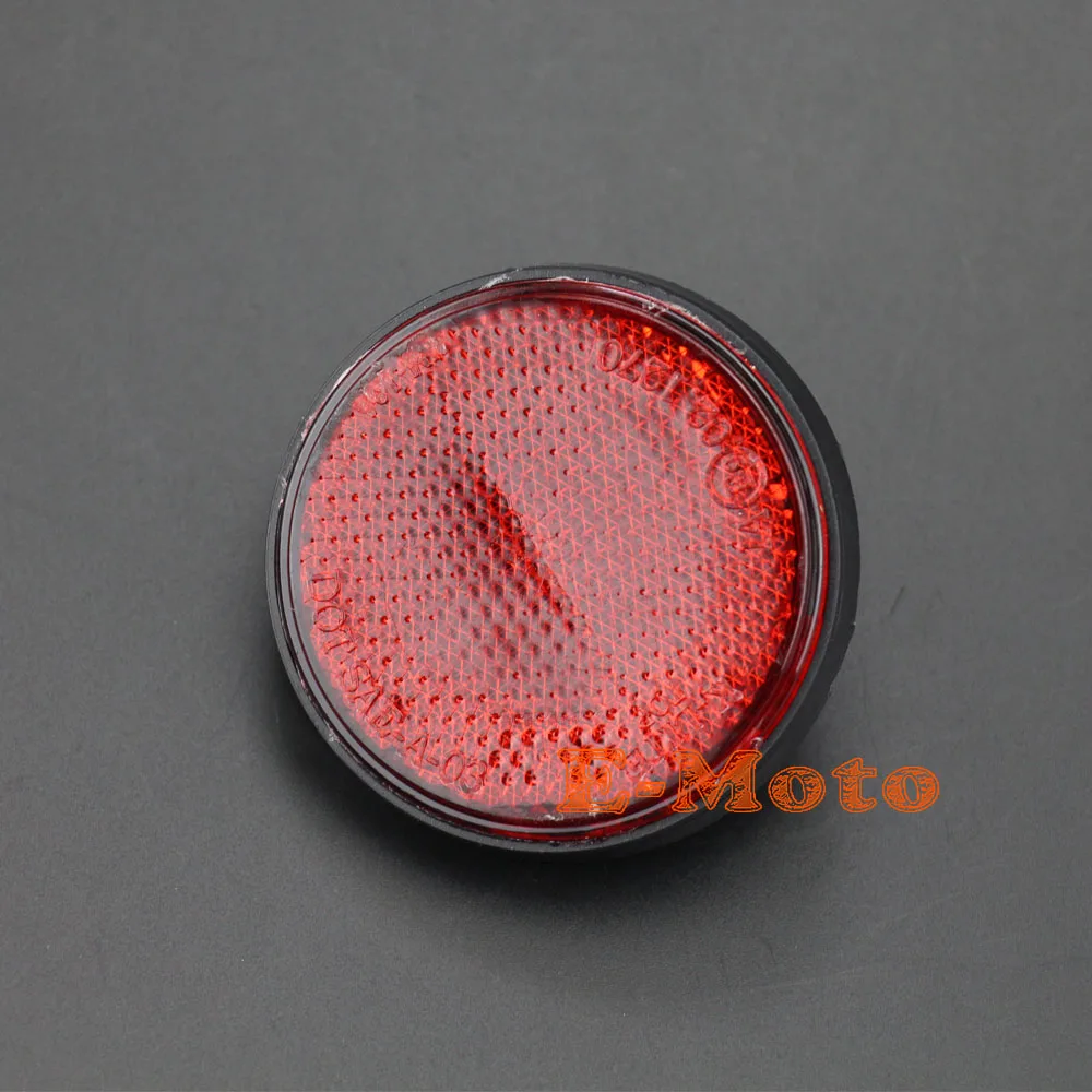 6mm Round Red Reflector Universal For Motorcycles ATV Bikes Dirt Pit Pocket Bikes Go Kart Scooter Moped