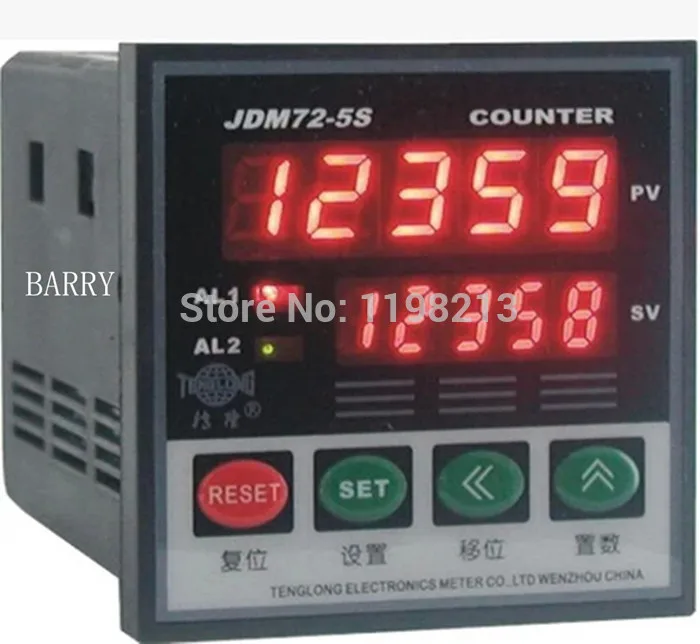 Wire Length Counter 5-digital Length Measurer Wheel Meter JDM72-5S + LK-90-1 Digital Couters