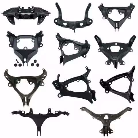 Motorcycle Aluminum Black Front Headlight Fairing Bracket For Yamaha R1 2002-2014 R6 1999-2016 Honda CBR600RR 1000RR 2003-2006