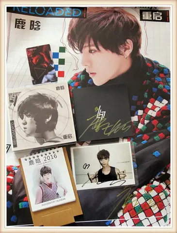 LUHAN Lu Han autographed signed with pen 2015 album RELOADED CD DVD photobook poster signed 02.2016