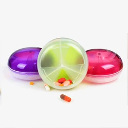 Hot Sale Portable Transparent Pills Box Medicine Storage Case Food Grade Material Pill Case