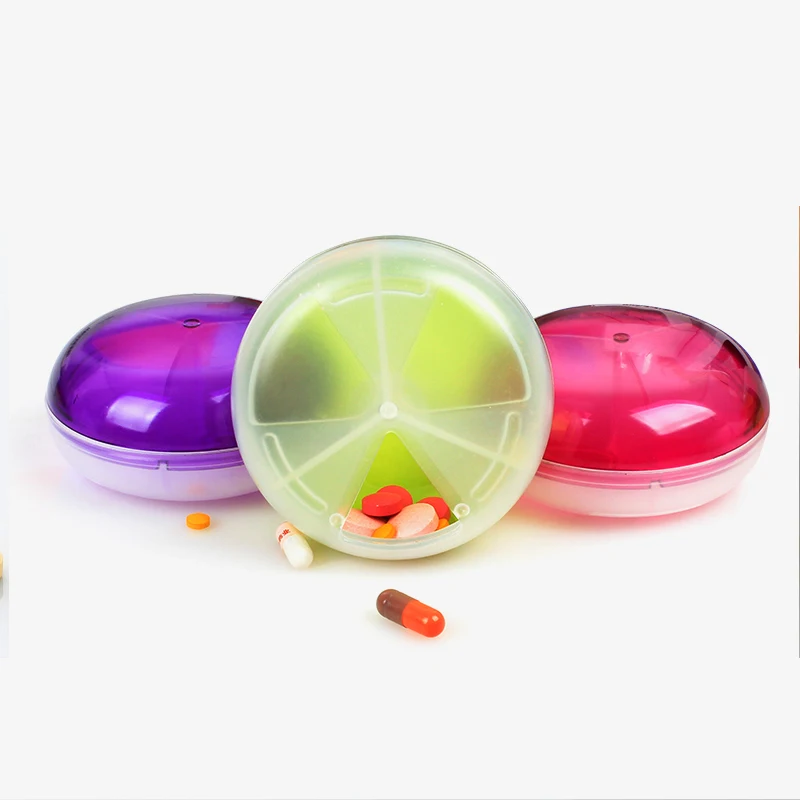 Gorąca sprzedaż przenośne przezroczyste pudełka na pigułki medycyna Storage Case przyrząd do rozdzielania jedzenia Pill Case