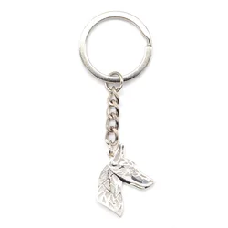 Jewelry Lovers' Doberman profile Key Chains Men's Alloy Dog Shaped Key Chains