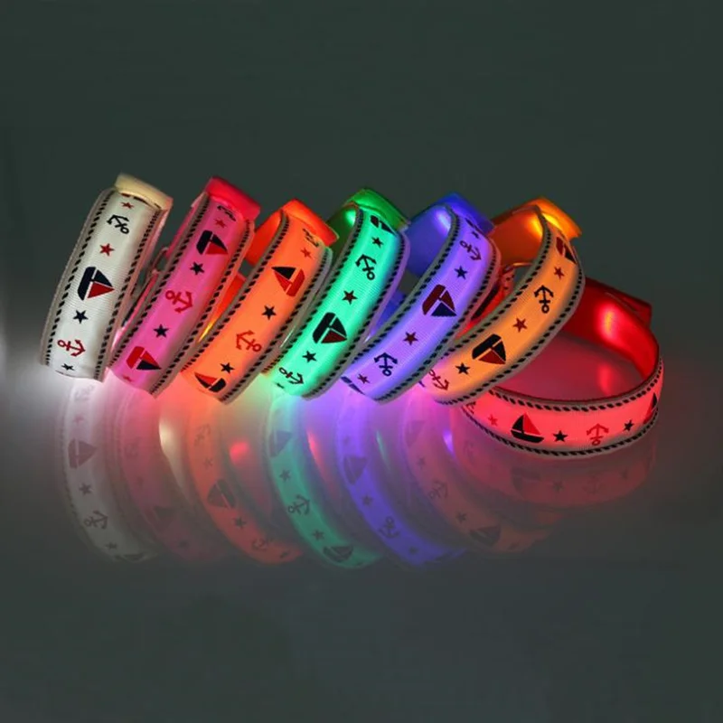 

LED bracelets flashing wrist band for event party decoration glowing bracelet running gear LED lights wrist ring F20172681