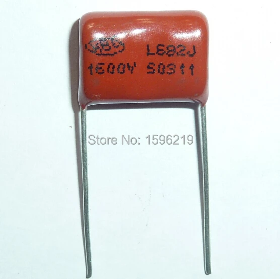 

100pcs CBB capacitor 682 1600V 682J 1.6KV 6800pF 6.8nF P15 CBB81 Metallized Polypropylene Film Capacitor