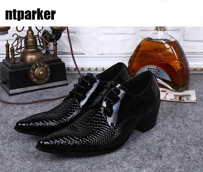 

ntparker Big Sizes US6-US12 Man Dress Shoes Pointed Toe Leather Wedding Business Shoes for Man Leather Dress Shoes Fashion