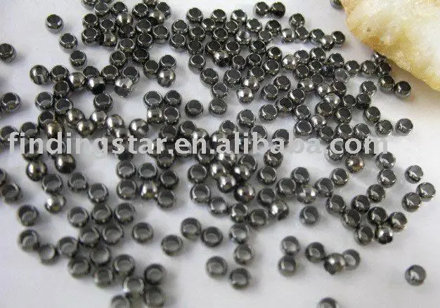 

FREE SHIPPING 10000PCS Black rondelle crimp beads 2.5mm M150