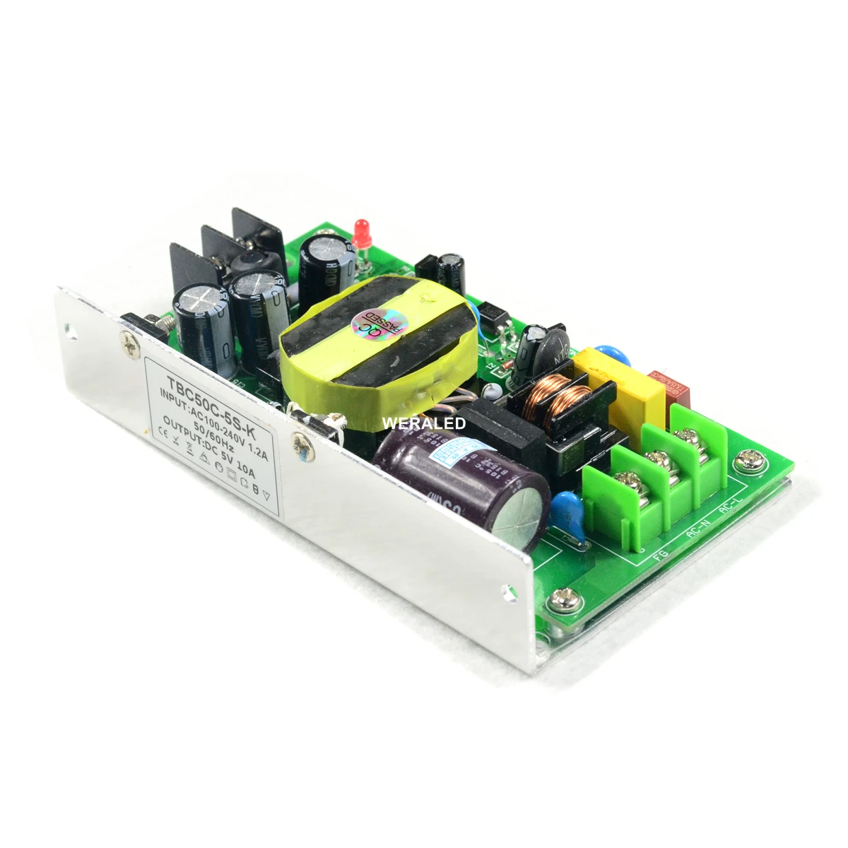 Factory Price 5V 10A 50W LED Car Display Power Supply Input AC110V/220V Work for P4.75 LED Display Module