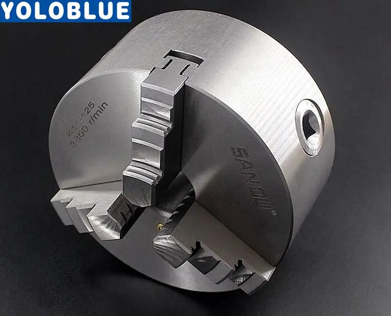 3 Jaw Lathe Chuck 80mm 100mm 125mm 130mm 160mm 200mm Self-centering Metal Chuck CNC Metalworking Tool