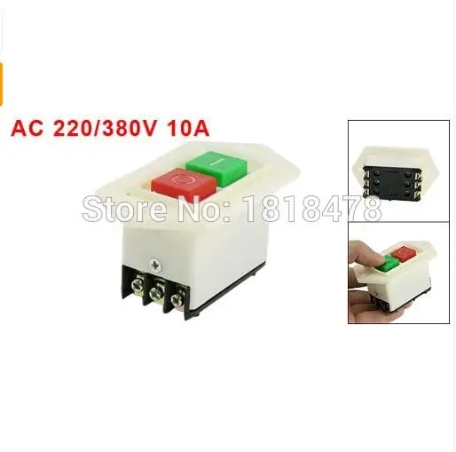 LC3-10 AC 220/380V 10A I/O Start Stop Self-Locking Push Button Switch