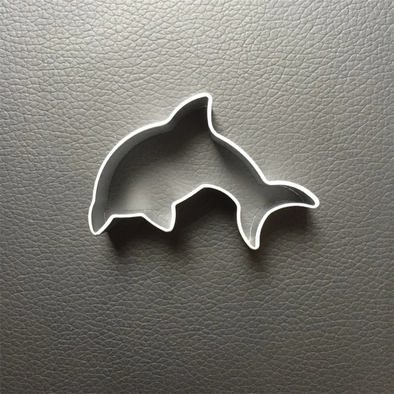 1pc dolphin shape aluminium alloy cookie cutter cake mold metal cutter cookie