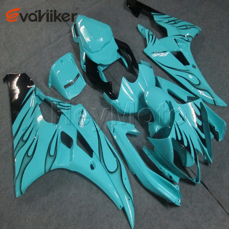 motorcycle fairings for YZFR6 2006 2007 light blue YZF R6 06 07 Injection mold H3