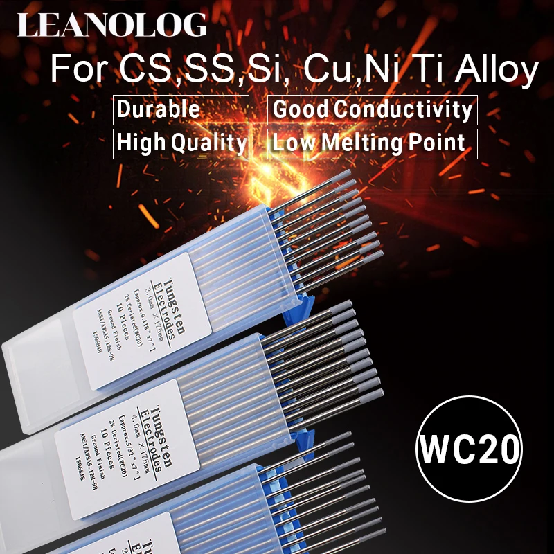 10 pcs Gray Code 175MM Tungsten Electrode Head Tungsten Needle/Wire for the TIG WSME SUPER Welding Machine