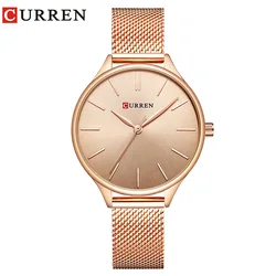 Curren Hot Fashion Eenvoudige Stijl Nieuwe Dames Armband Horloges Vrouwen Jurk Polshorloge Quartz Vrouwelijke Klok Geschenken Relios Feminino