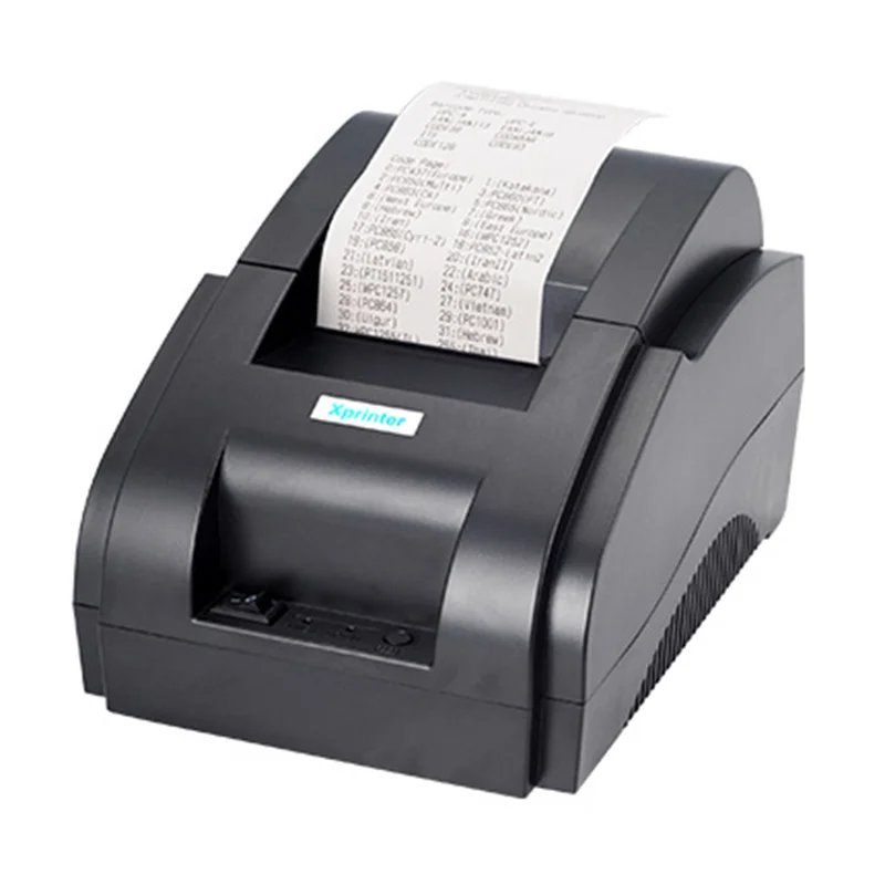 Excelvan E58 Bluetooth-Thermodrucker – 58 Mm, 130 Mm/s, Für Android/iOS/Windows/Linux, Belege & Tickets (USB+BT)
