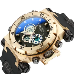 Stryve-5iko Montre de Plongée Étanche pour Homme, S8015, Marque de Luxe, LED, Numérique, Montre-Bracelet Blanche, Vente Chaude