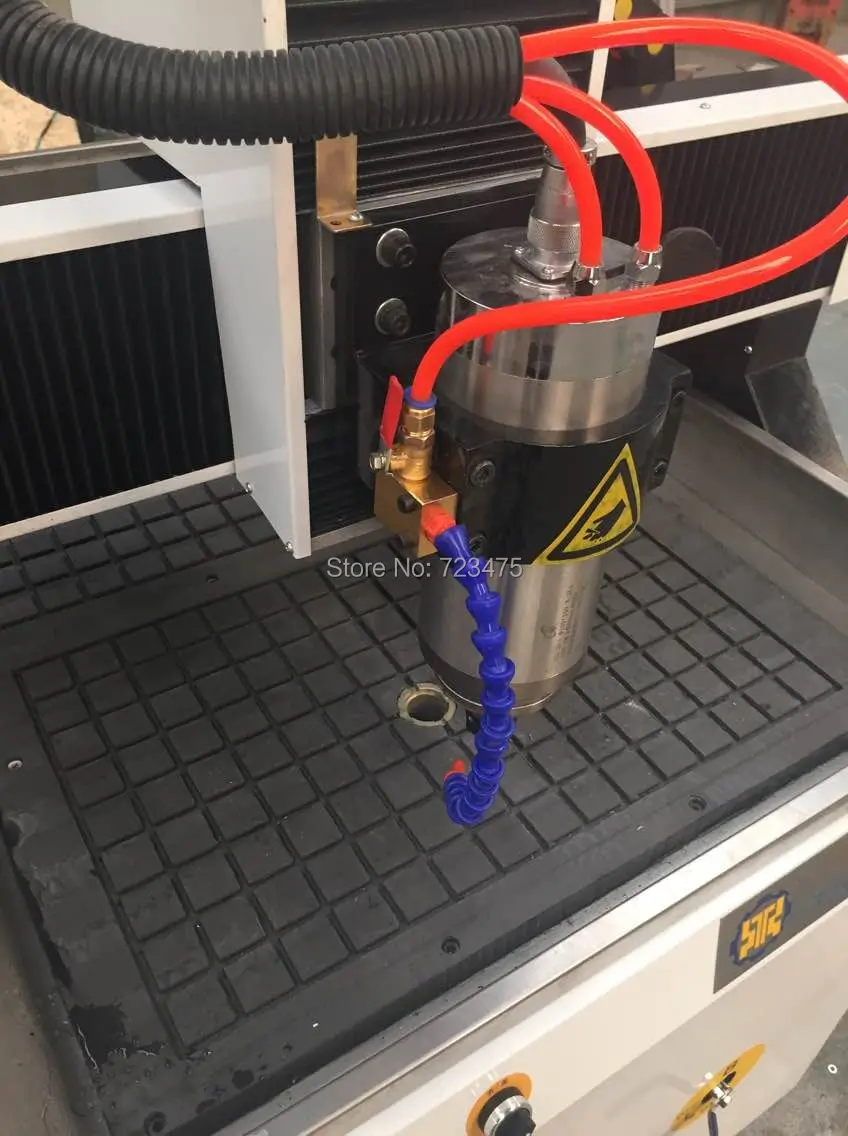 Husillo de refrigeración por agua 6090 CNC, máquina de grabado de piedra/fresadora pequeña de Metal blando para producción, 1.5KW/2,2kw