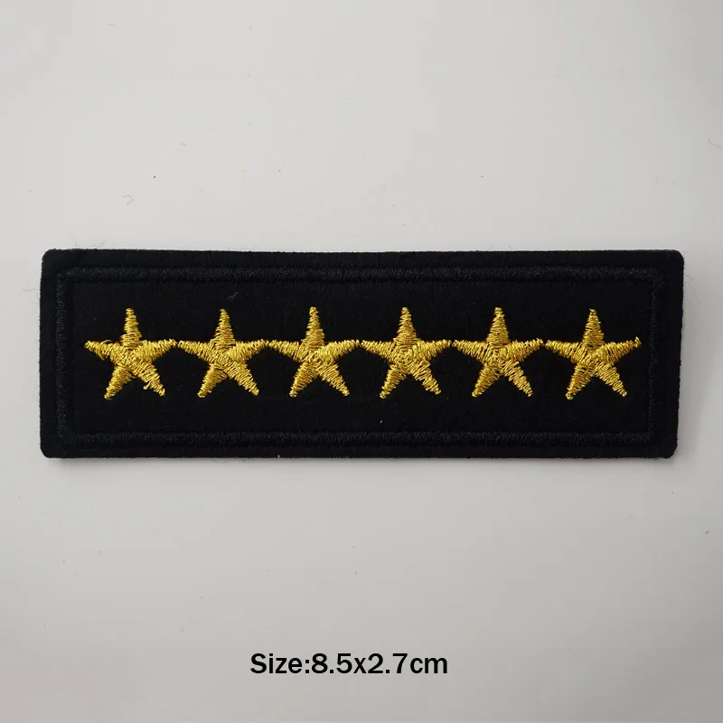 Army Soldier Military Rank Iron On Patches cucito Applique ricamata per giacca vestiti adesivi distintivo accessori per abbigliamento fai da te