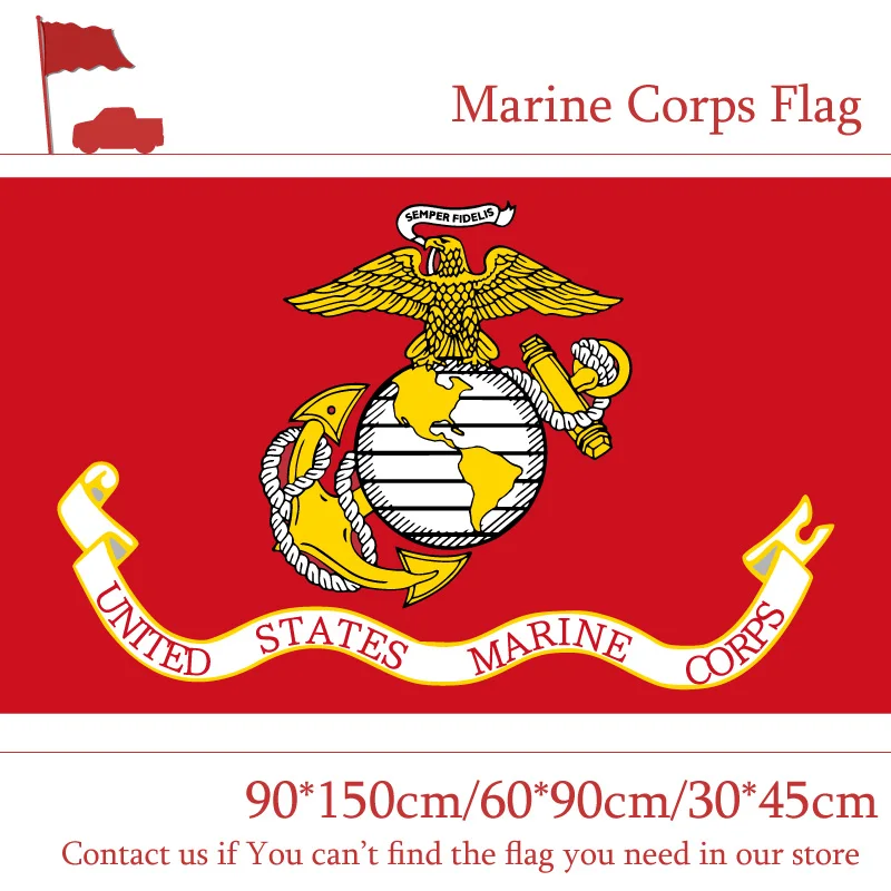 3x5ft Hanging Polyester Banner American Flag Of The Marine Corps 90*150cm 60*90cm 40*60cm Flying Flag For Office Decoration