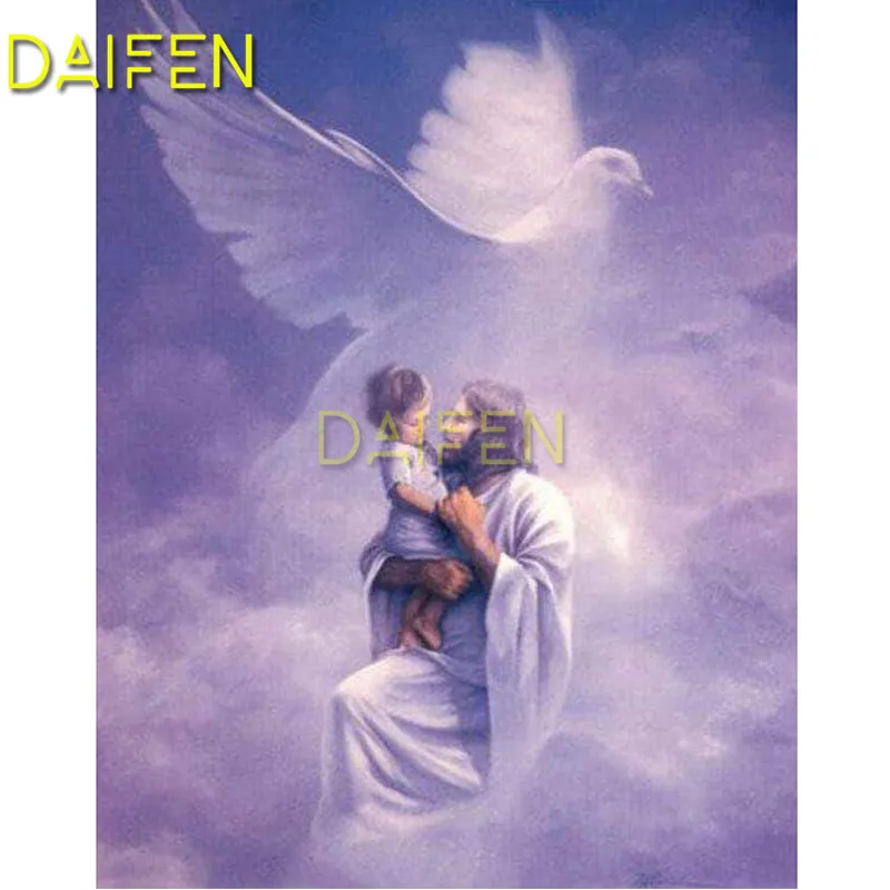 5D DIY Diamond painting Full Round Diamond embroidery Cross stitch Full Square Diamond mosaic Jesus god angle pigeon