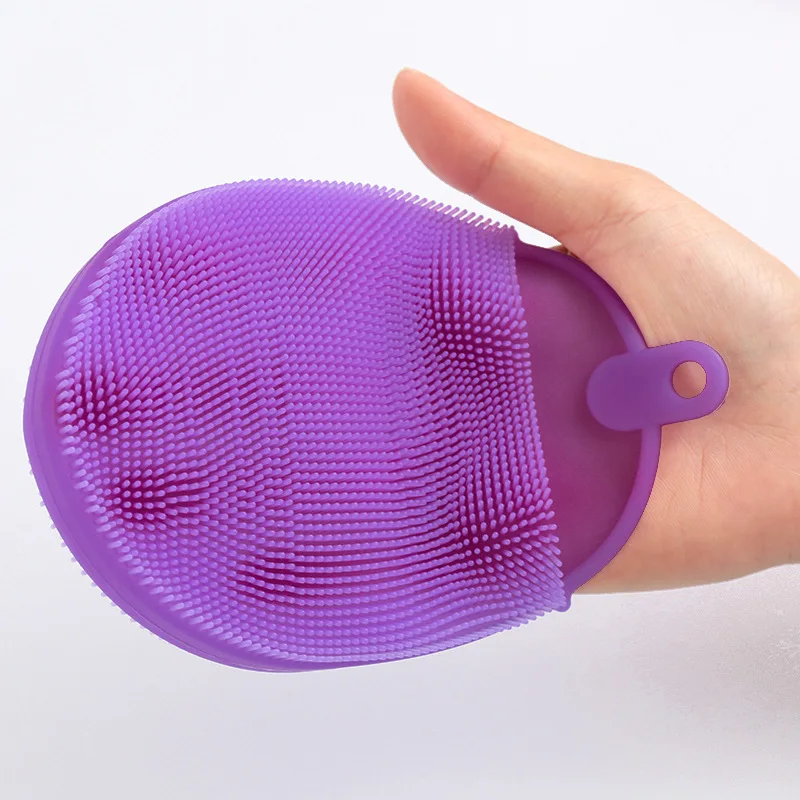 Glove Shape Silicone Dish Bowl Cleaning Brushes Scouring Pad Pot Pan Easy to clean Antibacterial Wash Brush lin1901