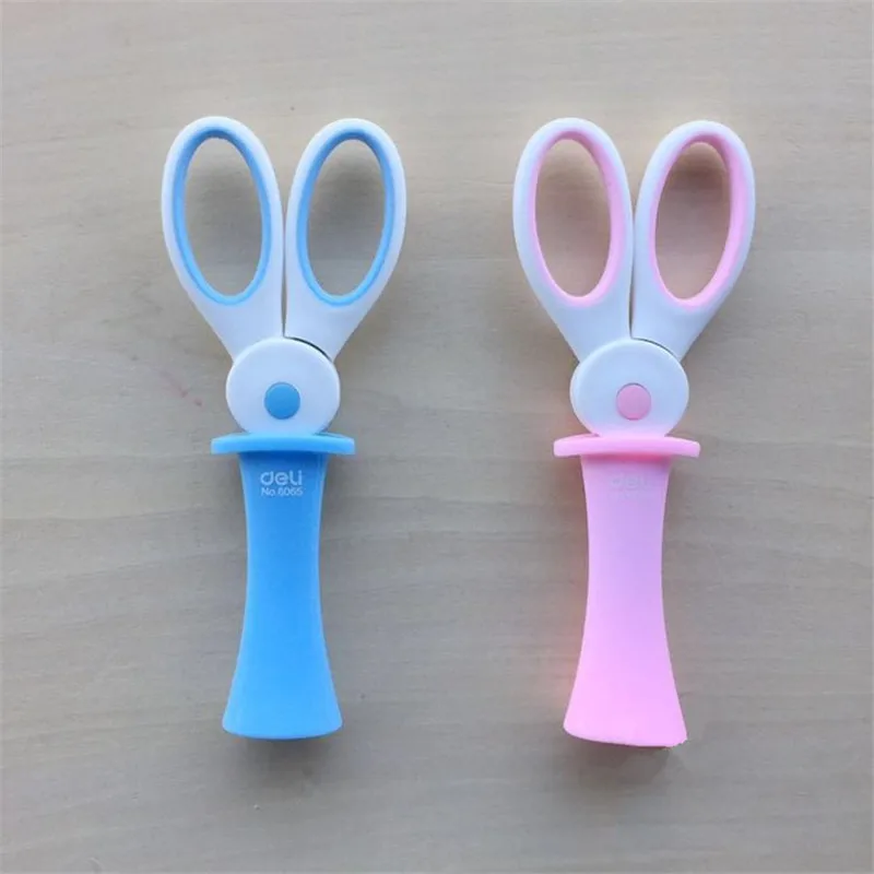 Deli Kawaii Rabbit Stainless Steel Safety Scissors Paper Crafts DIY Cutting Tool Office School Supply Student Stationery Gift