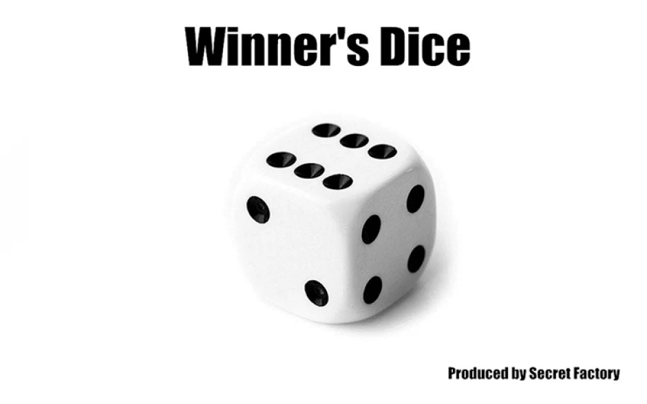 Winner's Dice by Secret Factory Magic Tricks,Mentalism Magic,Close Up,Street,Fun,Party Magic Show,Illusion,Gimmick,Magic Props