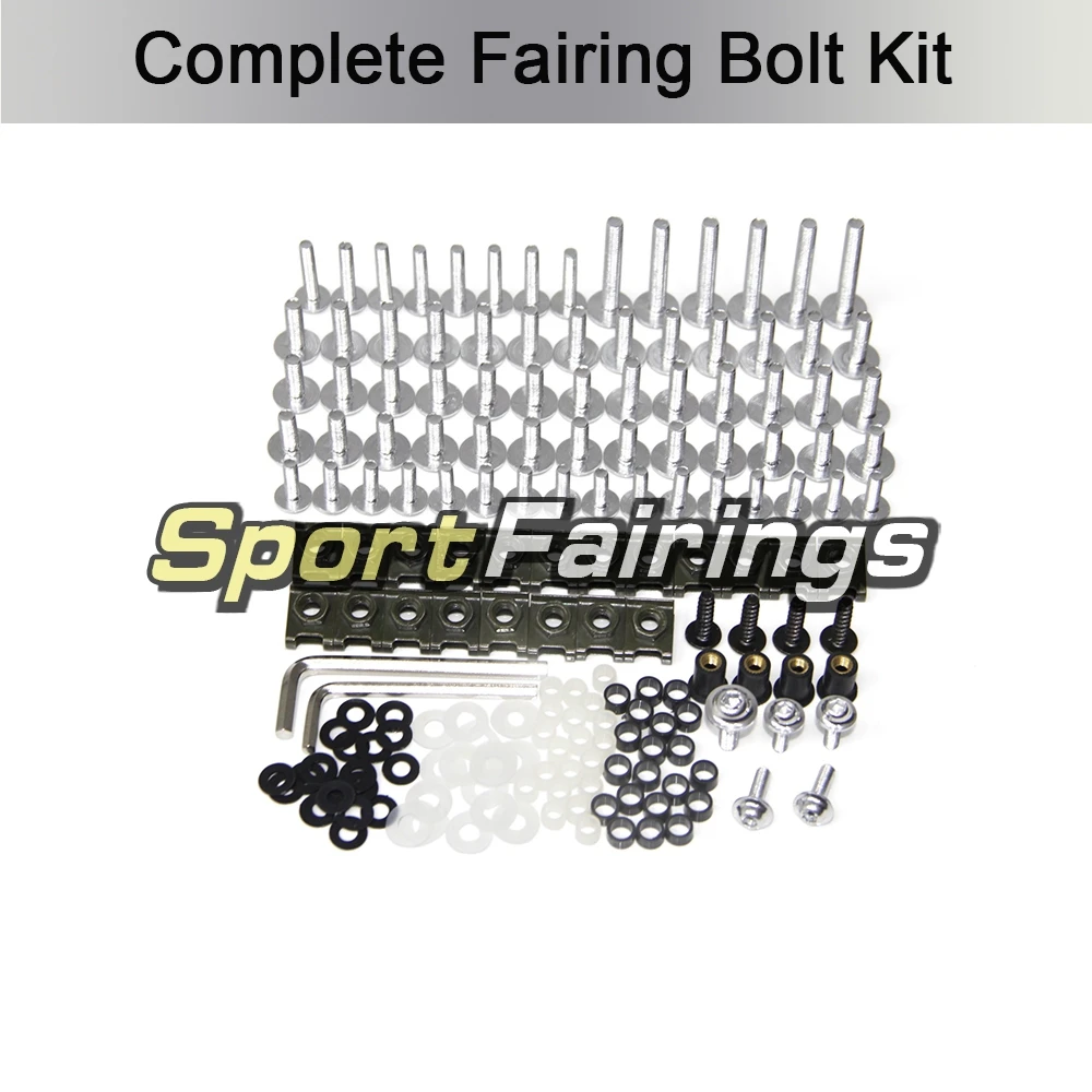 Complete Fairing Bolt Kit CNC Aluminium Clips Screws Fastener Hardware For Kawasaki ZZR400 93 94 95 96 97 98  99 00 01 02 - 07